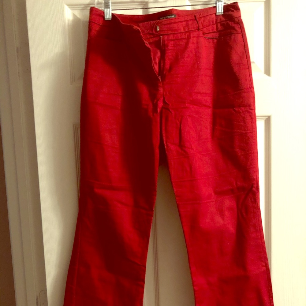 Red slacks